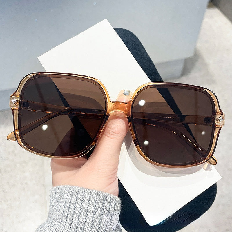 Wholesale PC Square Rice Nail Big Frame Men and Women Uniform Sunglasses